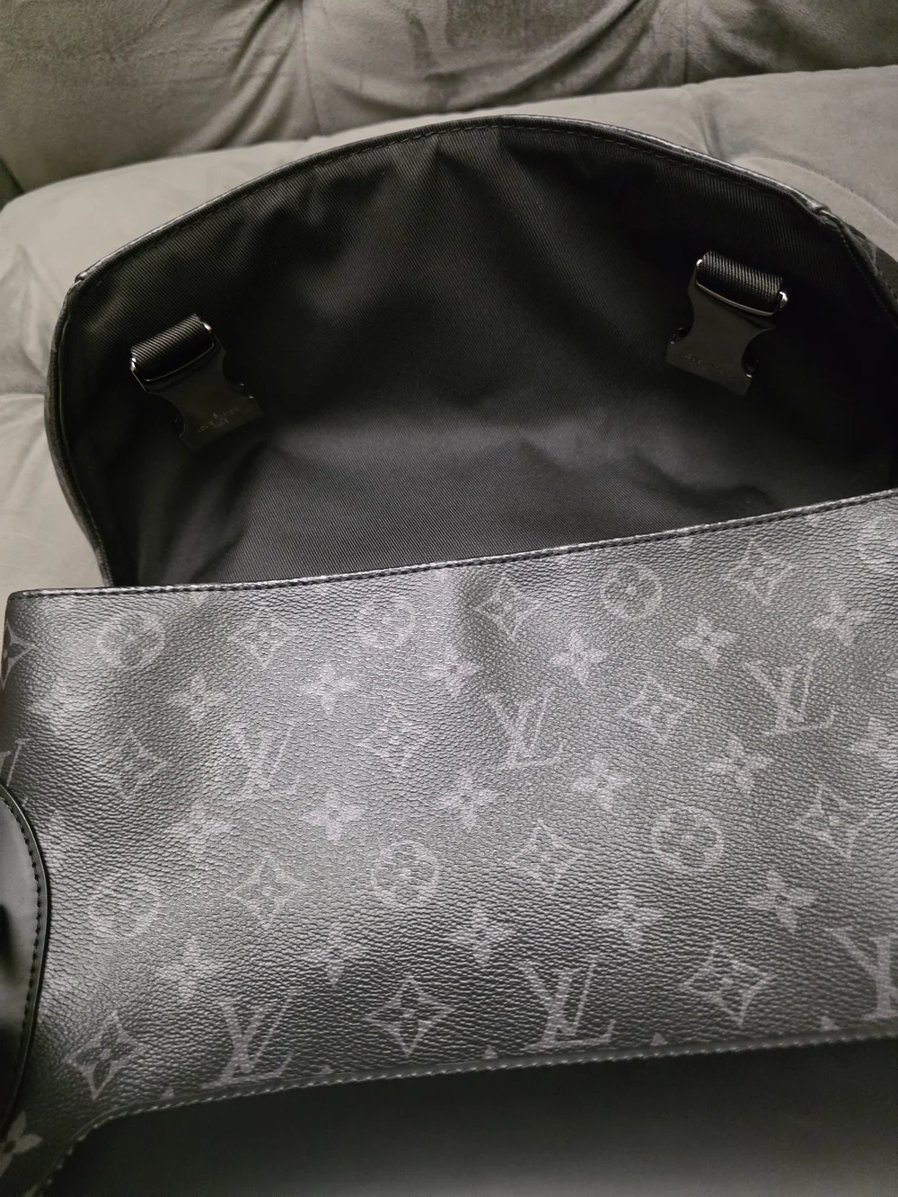 Louis Vuitton Black Monogram Eclipse Canvas Messenger Bag